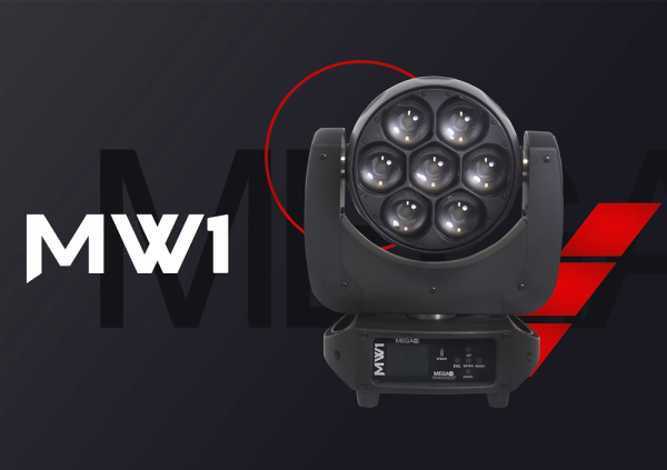 Mega-Lite MW1 LED Moving Head Wash Light with Pixel Control