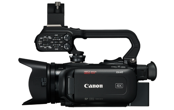 Canon XA40 4 K camera in camera cage - Image 3