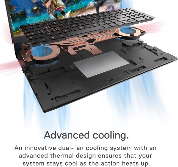 Dell G15 5520 15.6 Inch Gaming Laptop – 1080p FHD 120Hz Display, Intel Core i7-12700H, 16GB DDR5 RAM, 512GB SSD, NVIDIA Geforce RTX 3060 6GB GDDR6, Intel Wi-Fi 6, USB C, Windows 11 – Dark Shadow Grey - Image 7