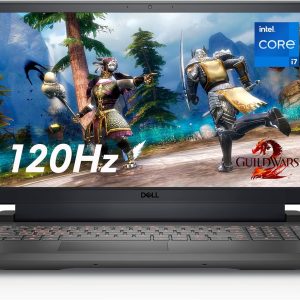 Dell G15 5520 15.6 Inch Gaming Laptop – 1080p FHD 120Hz Display, Intel Core i7-12700H, 16GB DDR5 RAM, 512GB SSD, NVIDIA Geforce RTX 3060 6GB GDDR6, Intel Wi-Fi 6, USB C, Windows 11 – Dark Shadow Grey