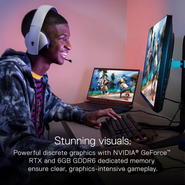 Dell G15 5520 15.6 Inch Gaming Laptop – 1080p FHD 120Hz Display, Intel Core i7-12700H, 16GB DDR5 RAM, 512GB SSD, NVIDIA Geforce RTX 3060 6GB GDDR6, Intel Wi-Fi 6, USB C, Windows 11 – Dark Shadow Grey - Image 6