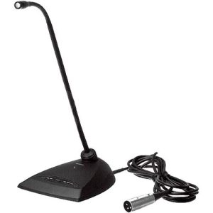 Shure MX412 Gooseneck Microphones with base and windscreen