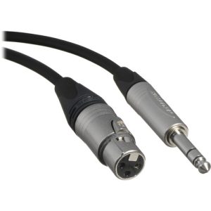 Short XLR Female to 1/4 inch Mono Male audio patch cable