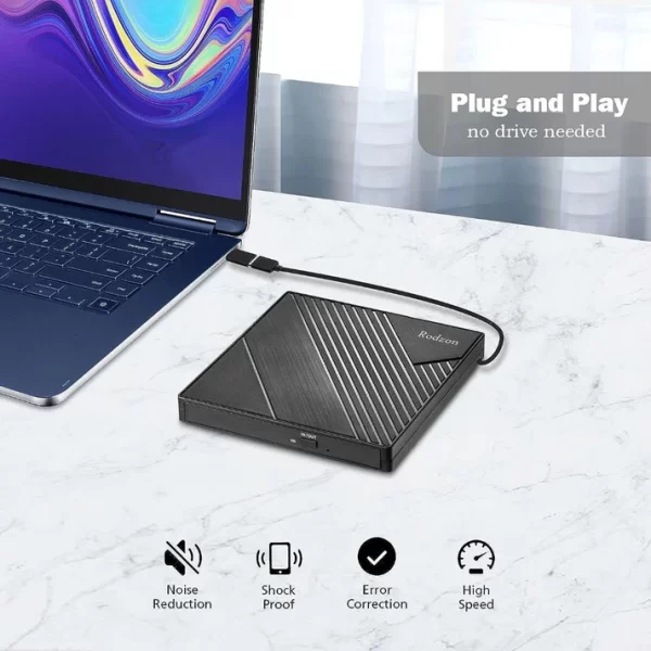 External DVD Drive USB 3.0 & Type-C - Image 2