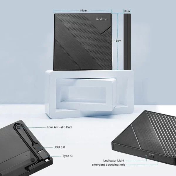 External DVD Drive USB 3.0 & Type-C - Image 4