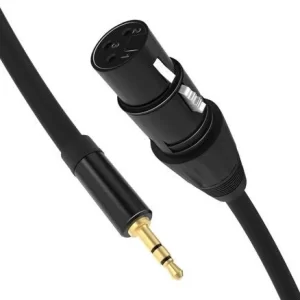 Female XLR to Male 3.5mm audio patch cable